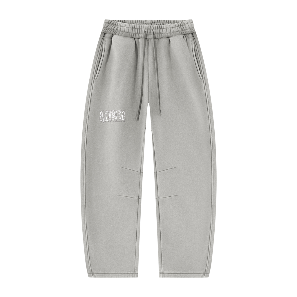Unisex Vintage Wash Barrel Leg Fleece Sweatpants