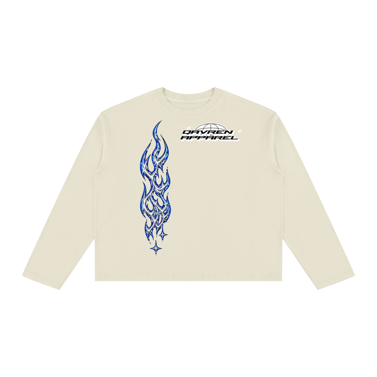 QAVREN Long Sleeve Boxy Tee