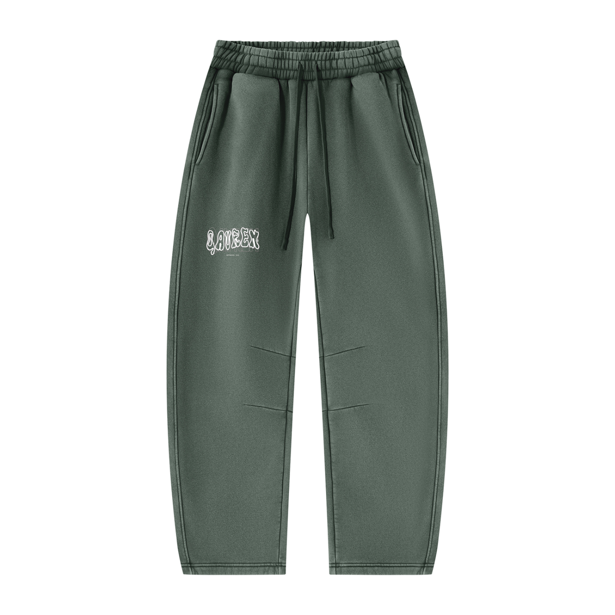 Unisex Vintage Wash Barrel Leg Fleece Sweatpants