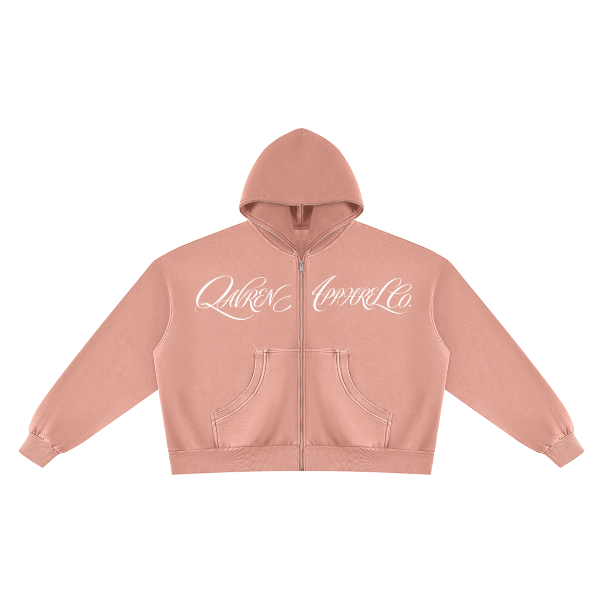 QAVREN zip up hoodie
