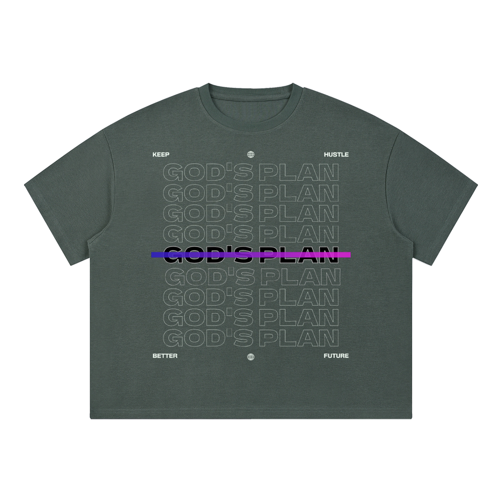 QAVREN Waffle Boxy T-Shirt