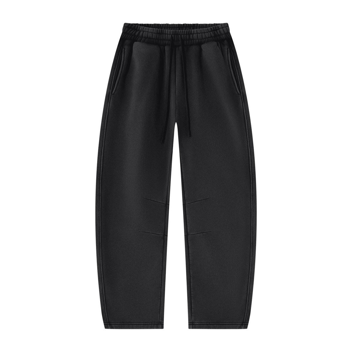 QAVREN unisex plain vintage wash sweats