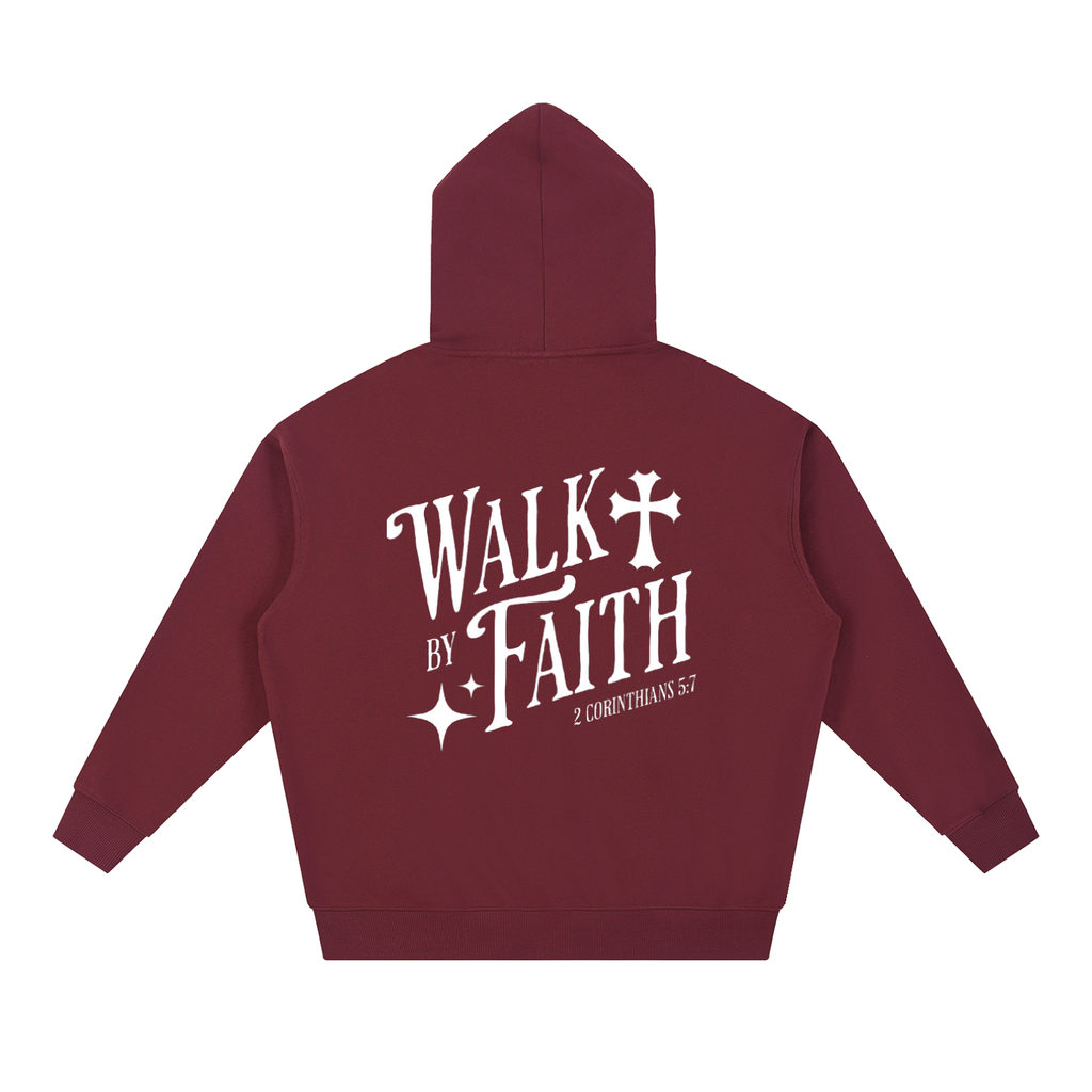 Walk by Faith Heavyweight Hoodie