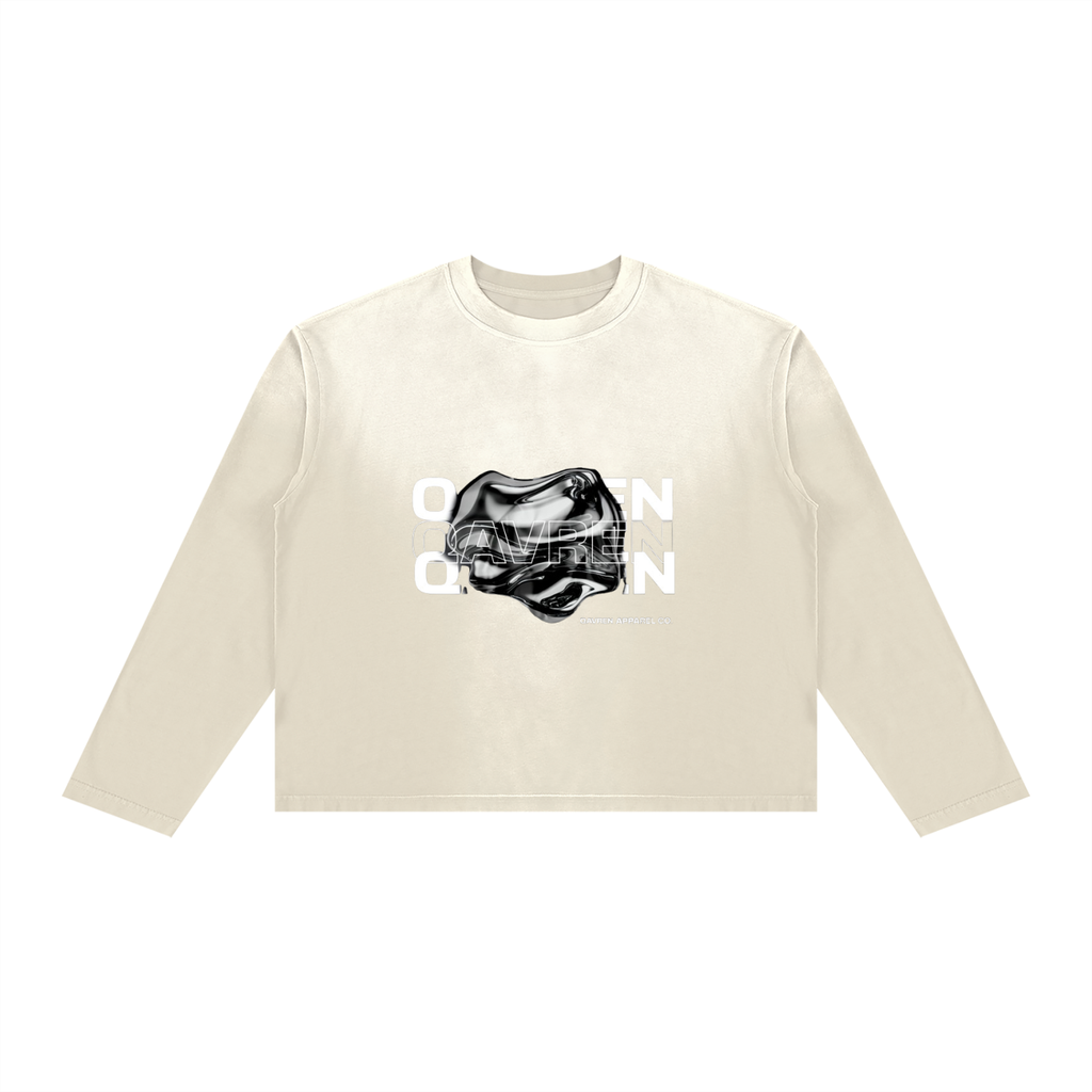 QAVREN Boxy Long Sleeve Tee