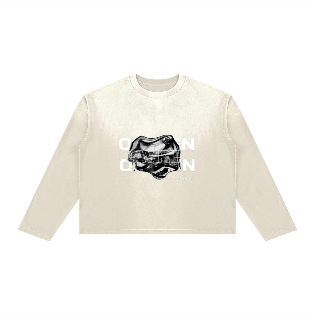 QAVREN Boxy Long Sleeve Tee