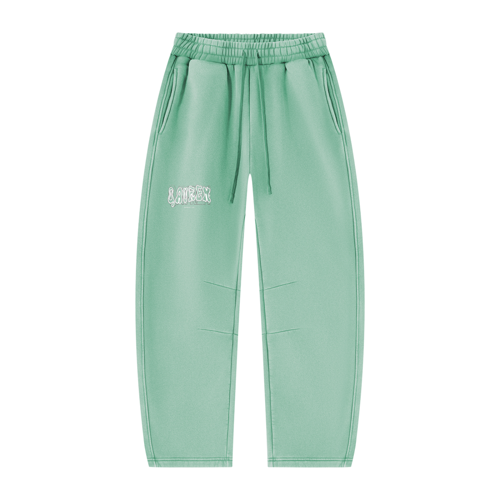 Unisex Vintage Wash Barrel Leg Fleece Sweatpants