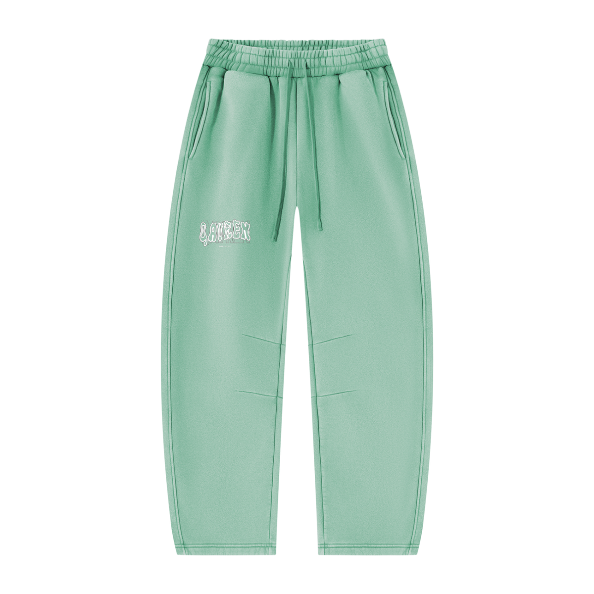 Unisex Vintage Wash Barrel Leg Fleece Sweatpants