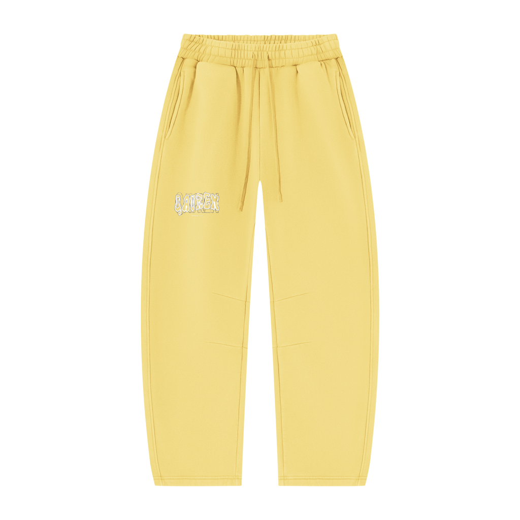 Unisex Vintage Wash Barrel Leg Fleece Sweatpants