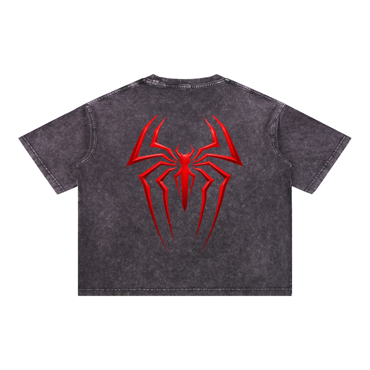 QAVREN x Spider-Man Mineral Wash Boxy Tee