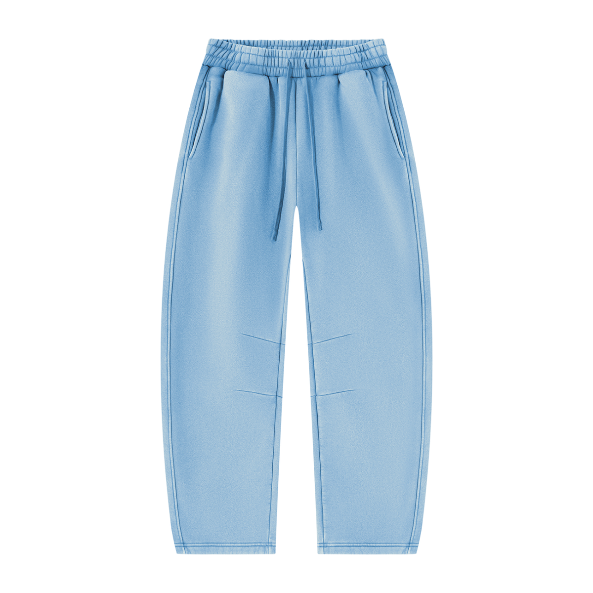 QAVREN unisex plain vintage wash sweats