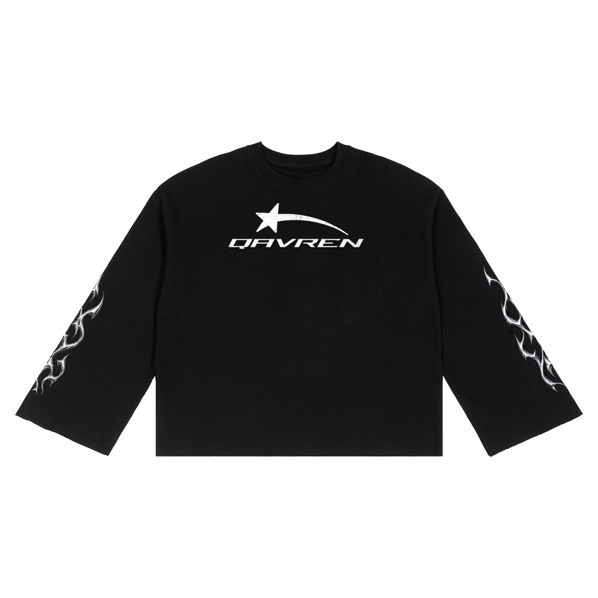 QAVREN waffle longsleeve tee