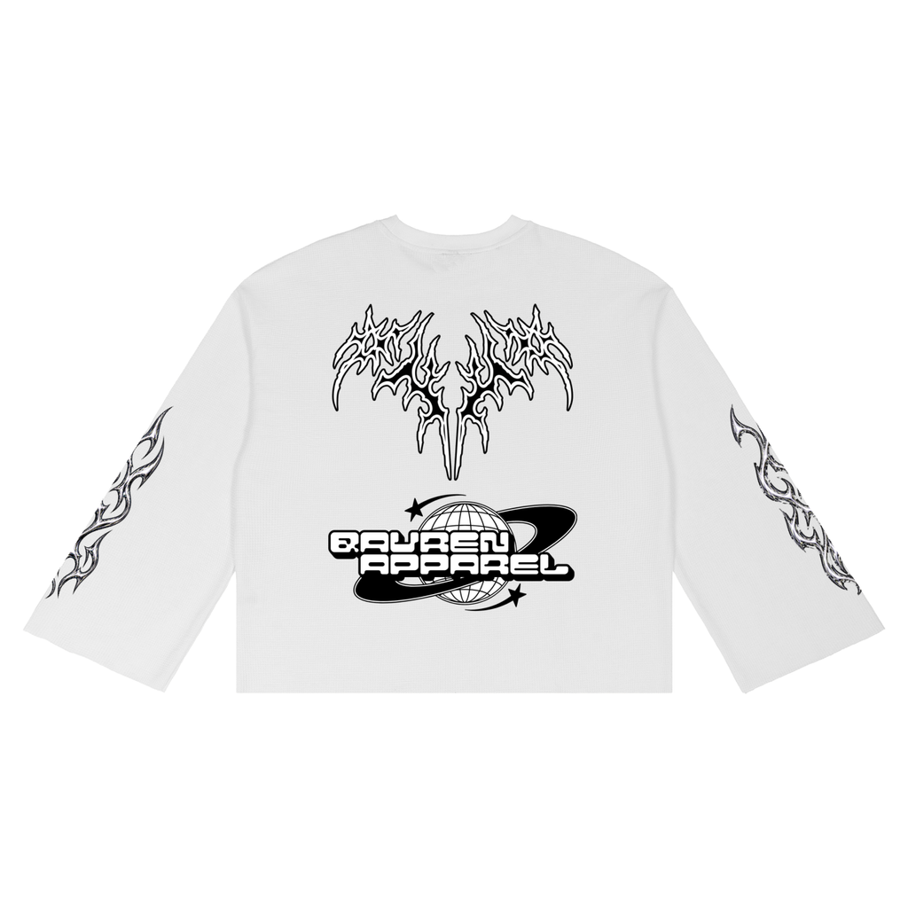 QAVREN waffle longsleeve tee