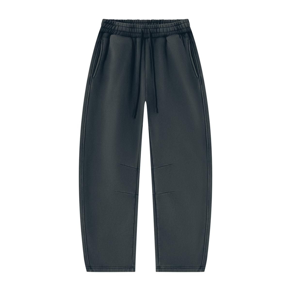 QAVREN unisex plain vintage wash sweats