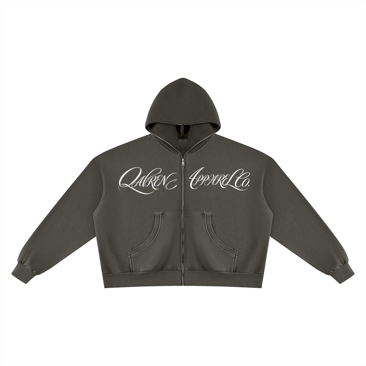 QAVREN zip up hoodie