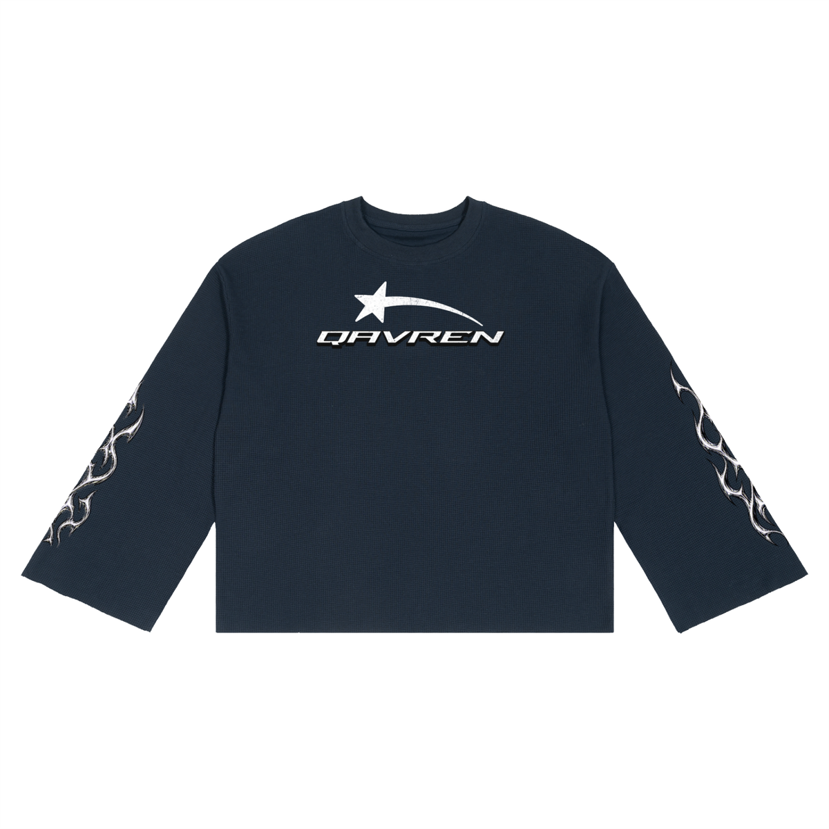 QAVREN waffle longsleeve tee