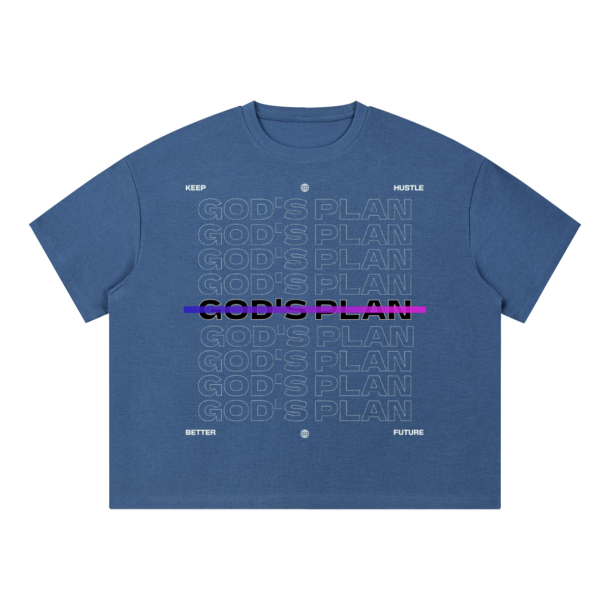 QAVREN Waffle Boxy T-Shirt