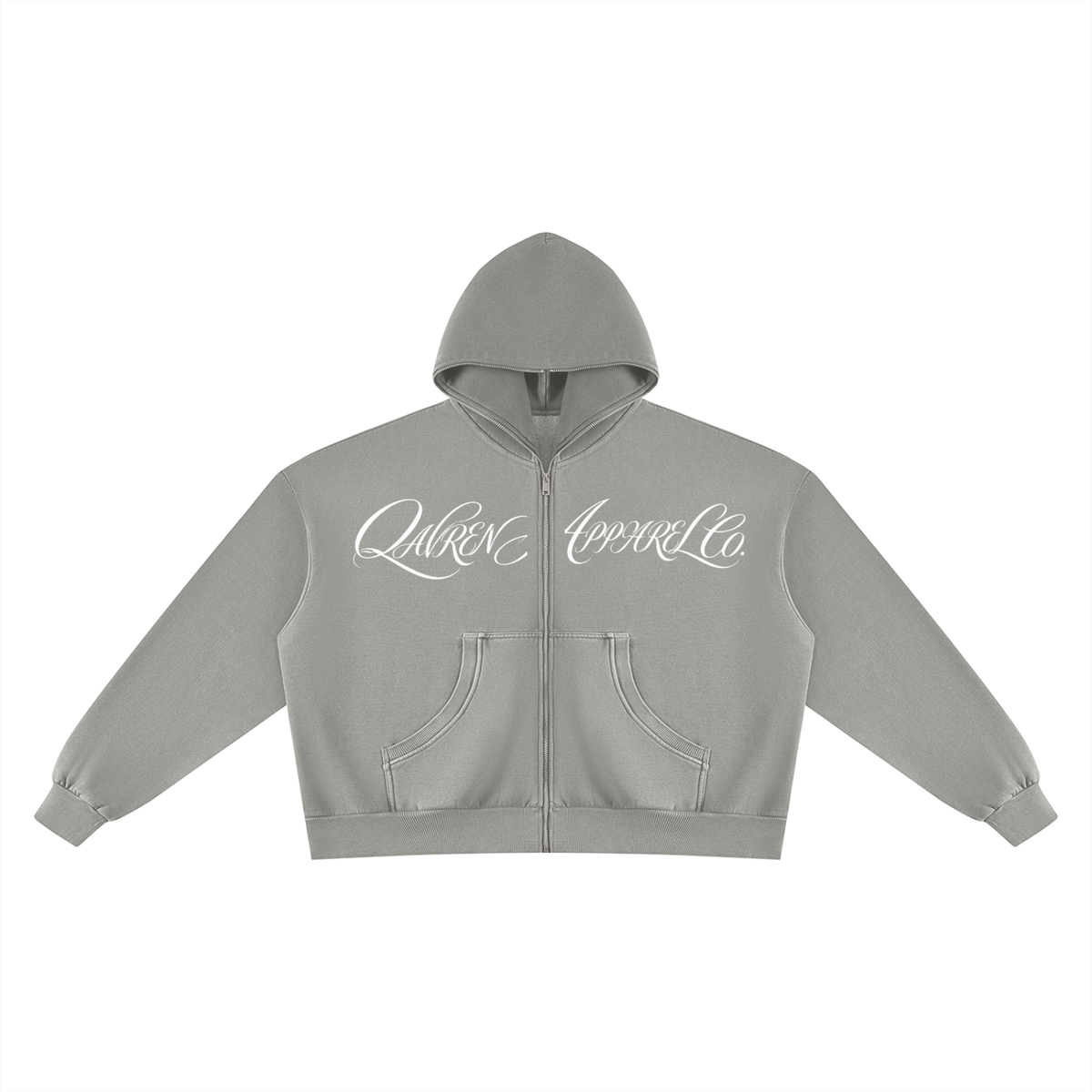 QAVREN zip up hoodie