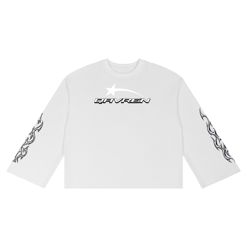 QAVREN waffle longsleeve tee