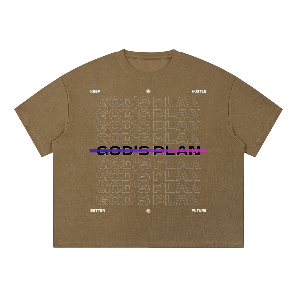 QAVREN Waffle Boxy T-Shirt