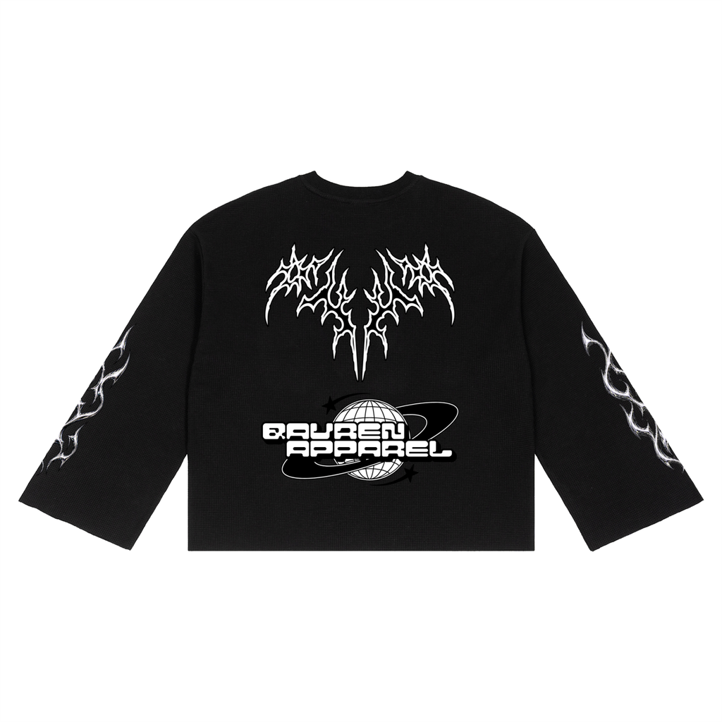 QAVREN waffle longsleeve tee