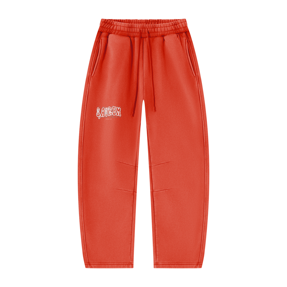 Unisex Vintage Wash Barrel Leg Fleece Sweatpants