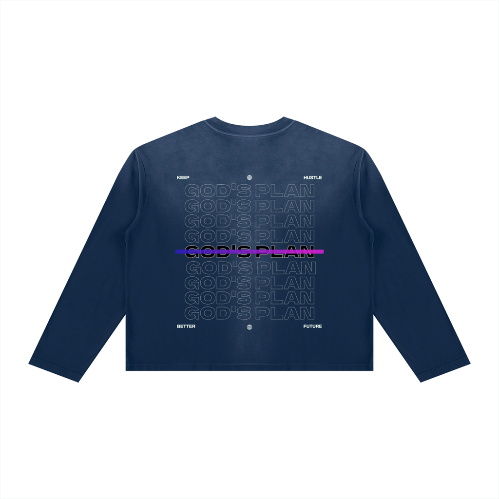GOD’s PLAN Boxy Long Sleeve Tee