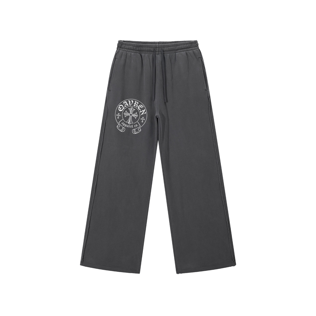 QAVREN Raw Edge Sweats