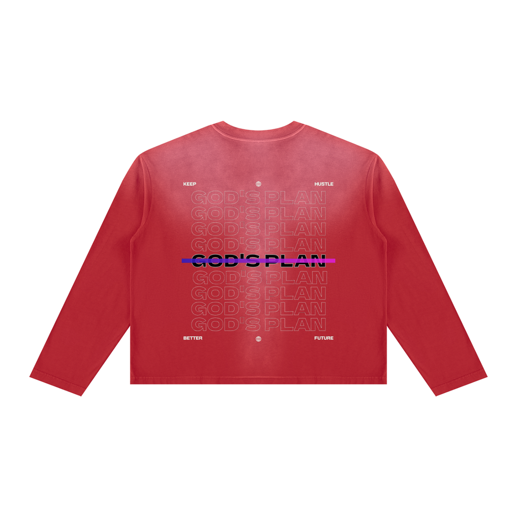 GOD’s PLAN Boxy Long Sleeve Tee