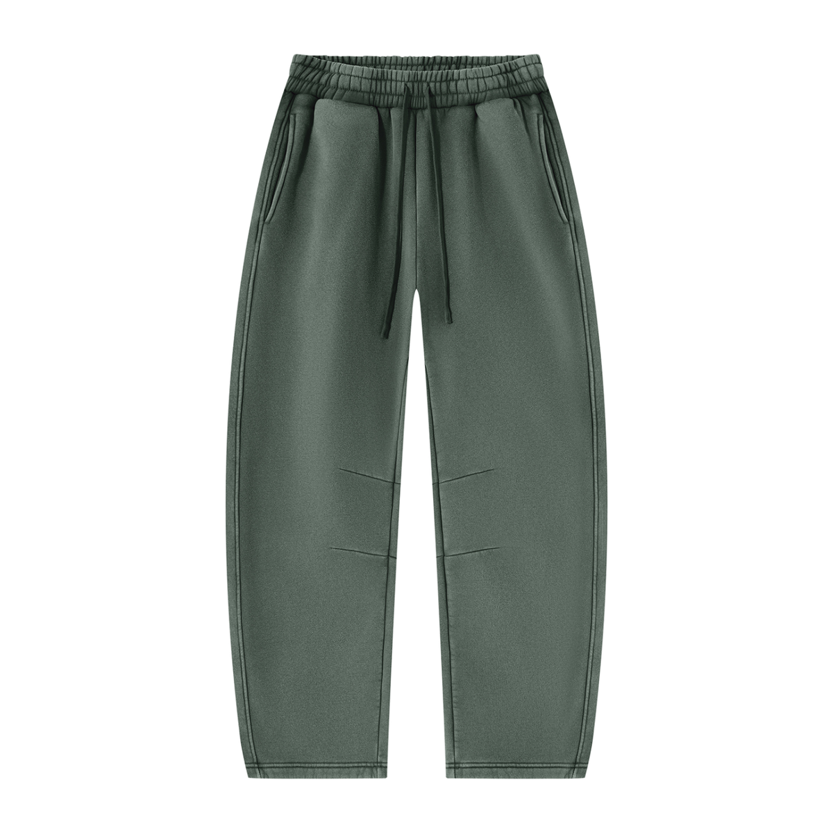 QAVREN unisex plain vintage wash sweats