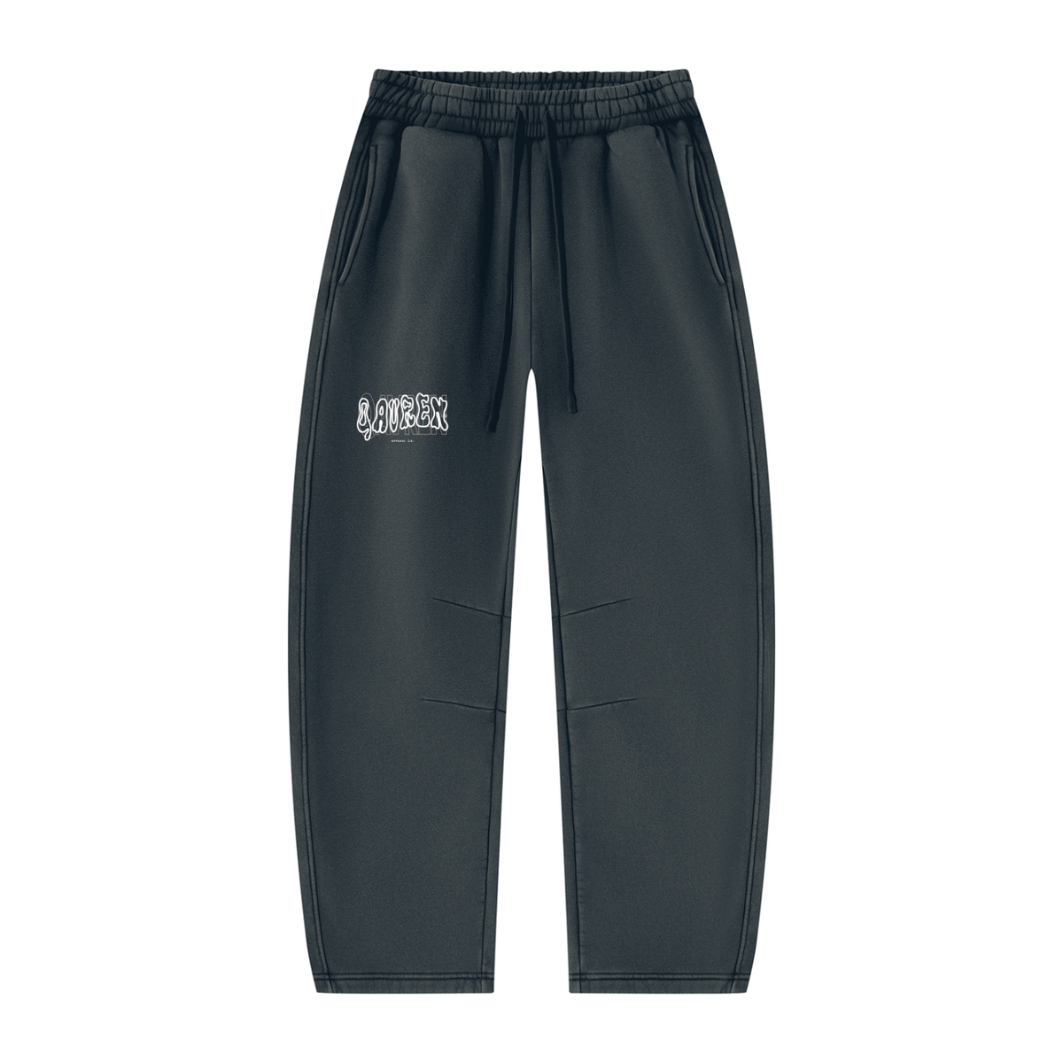 Unisex Vintage Wash Barrel Leg Fleece Sweatpants
