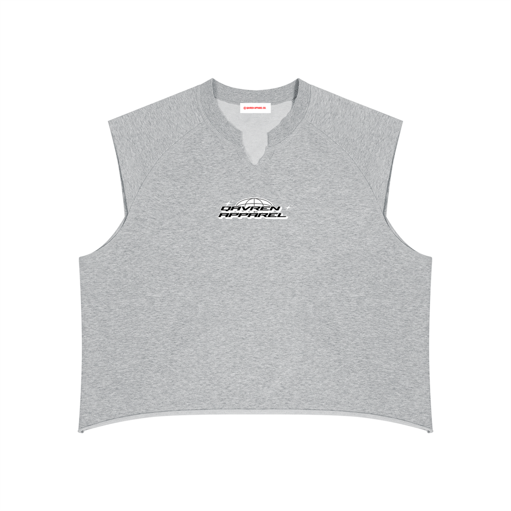 QAVREN boxy muscle shirt