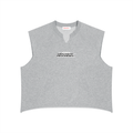QAVREN boxy muscle shirt
