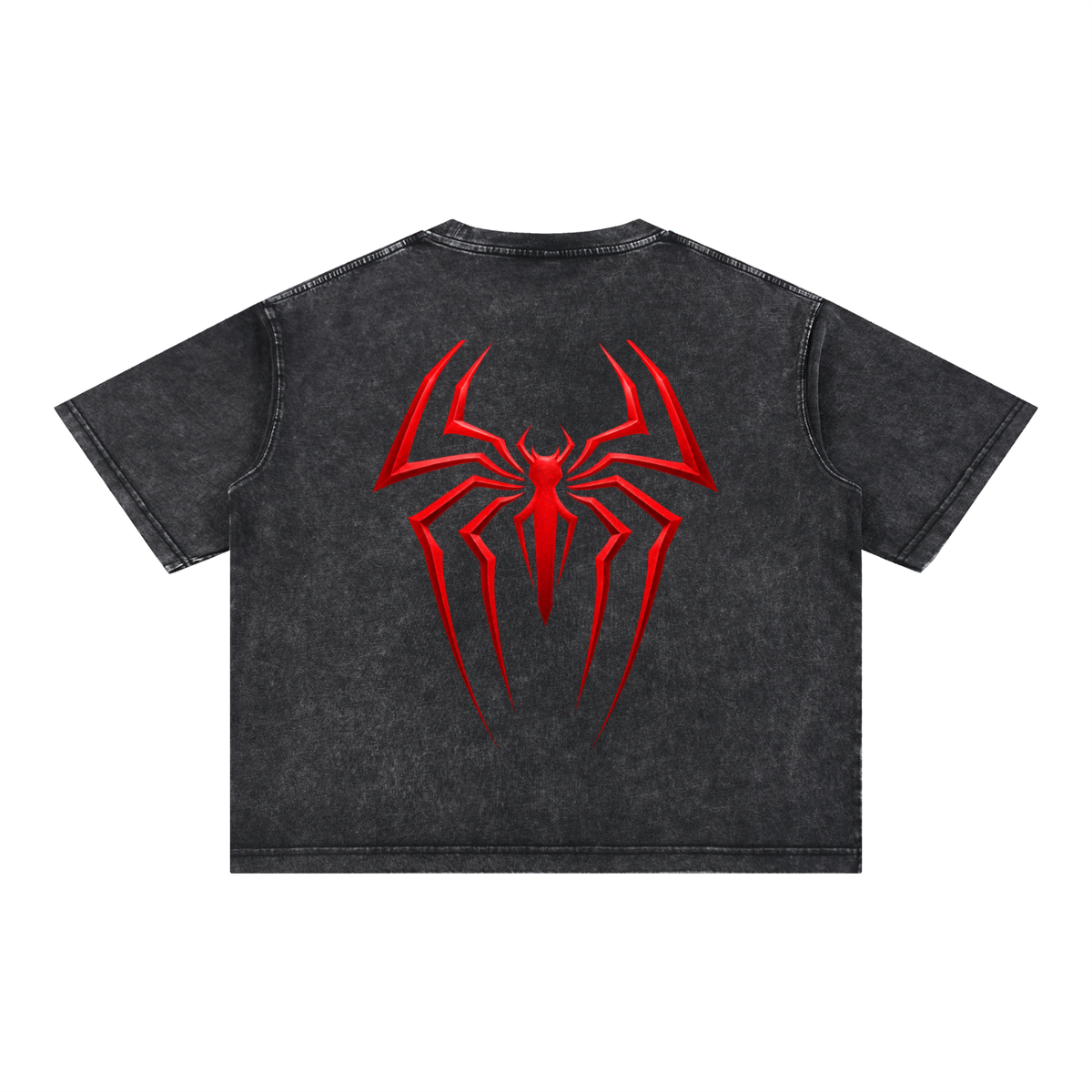 QAVREN x Spider-Man Mineral Wash Boxy Tee