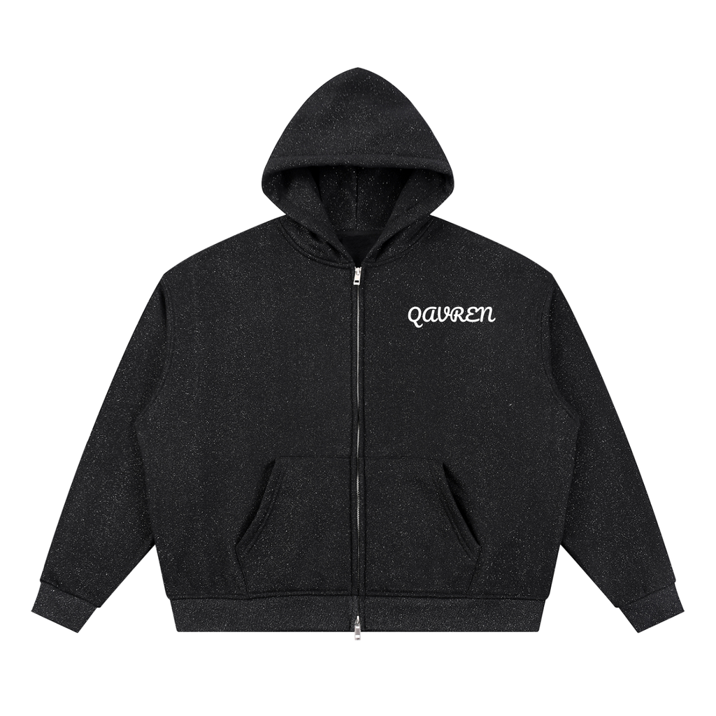 QAVREN Sparkles Boxy Hoodie