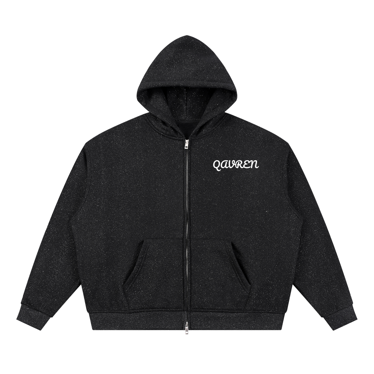 QAVREN Sparkles Boxy Hoodie
