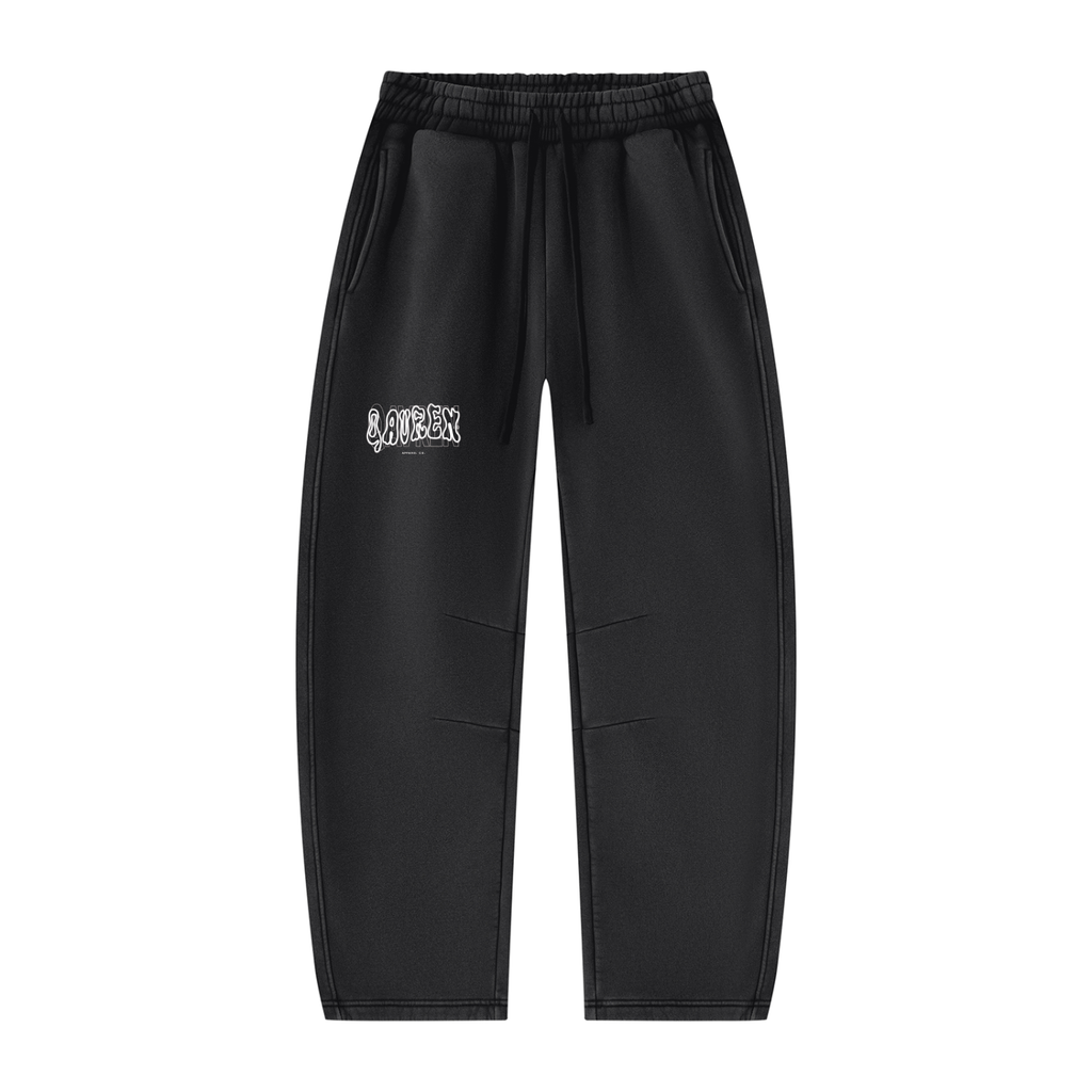 Unisex Vintage Wash Barrel Leg Fleece Sweatpants