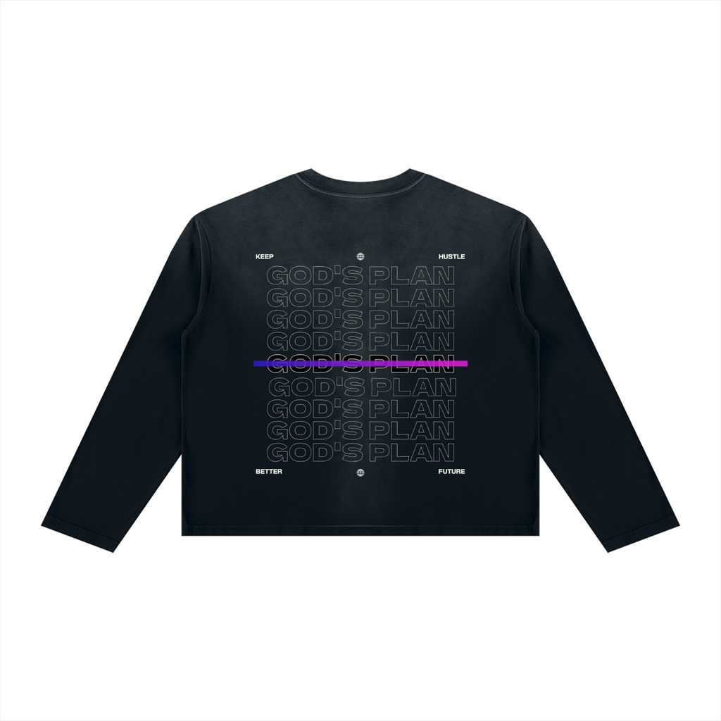 GOD’s PLAN Boxy Long Sleeve Tee