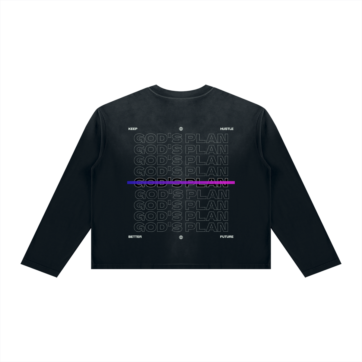 GOD’s PLAN Boxy Long Sleeve Tee