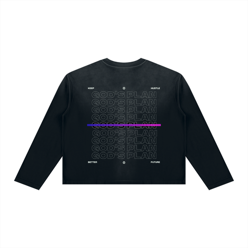GOD’s PLAN Boxy Long Sleeve Tee