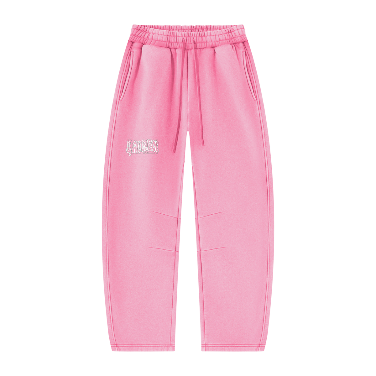 Unisex Vintage Wash Barrel Leg Fleece Sweatpants