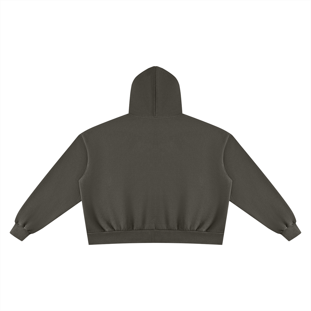 QAVREN zip up hoodie