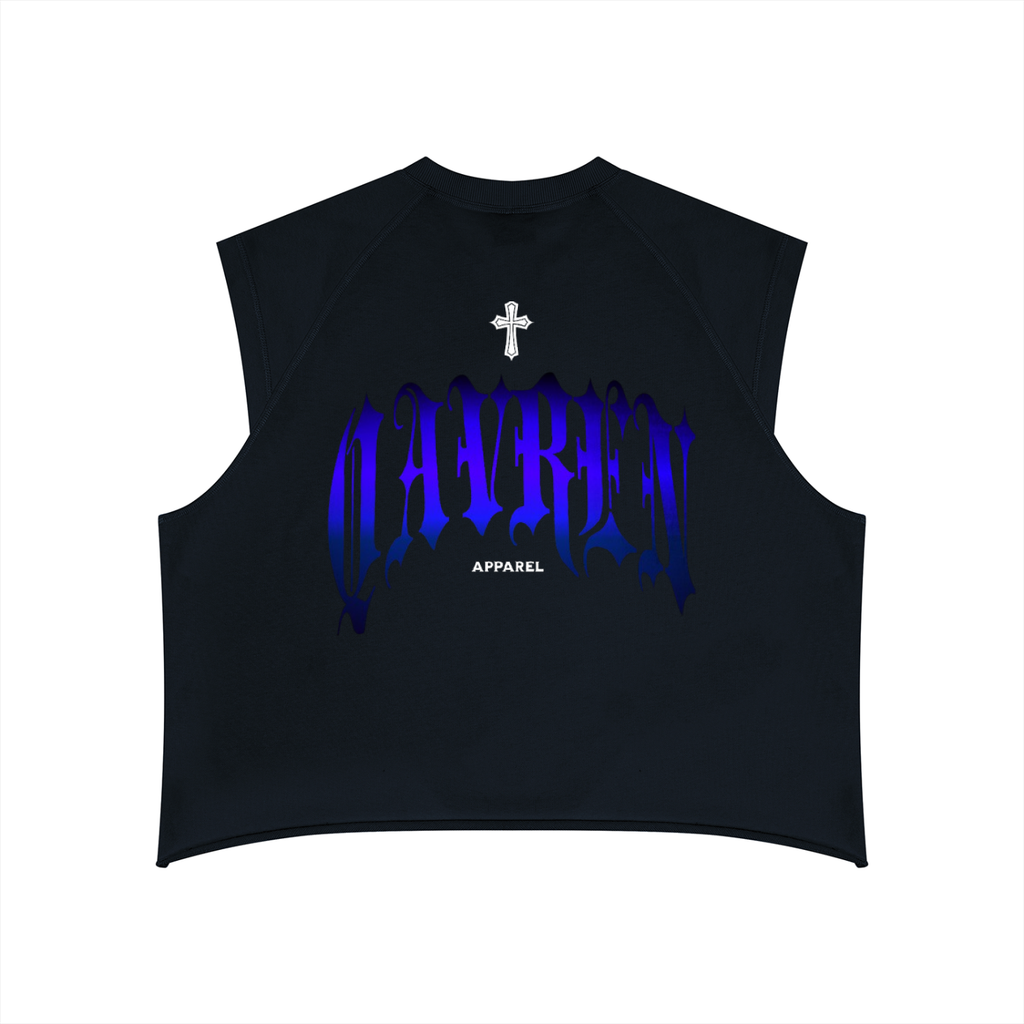 QAVREN boxy muscle shirt
