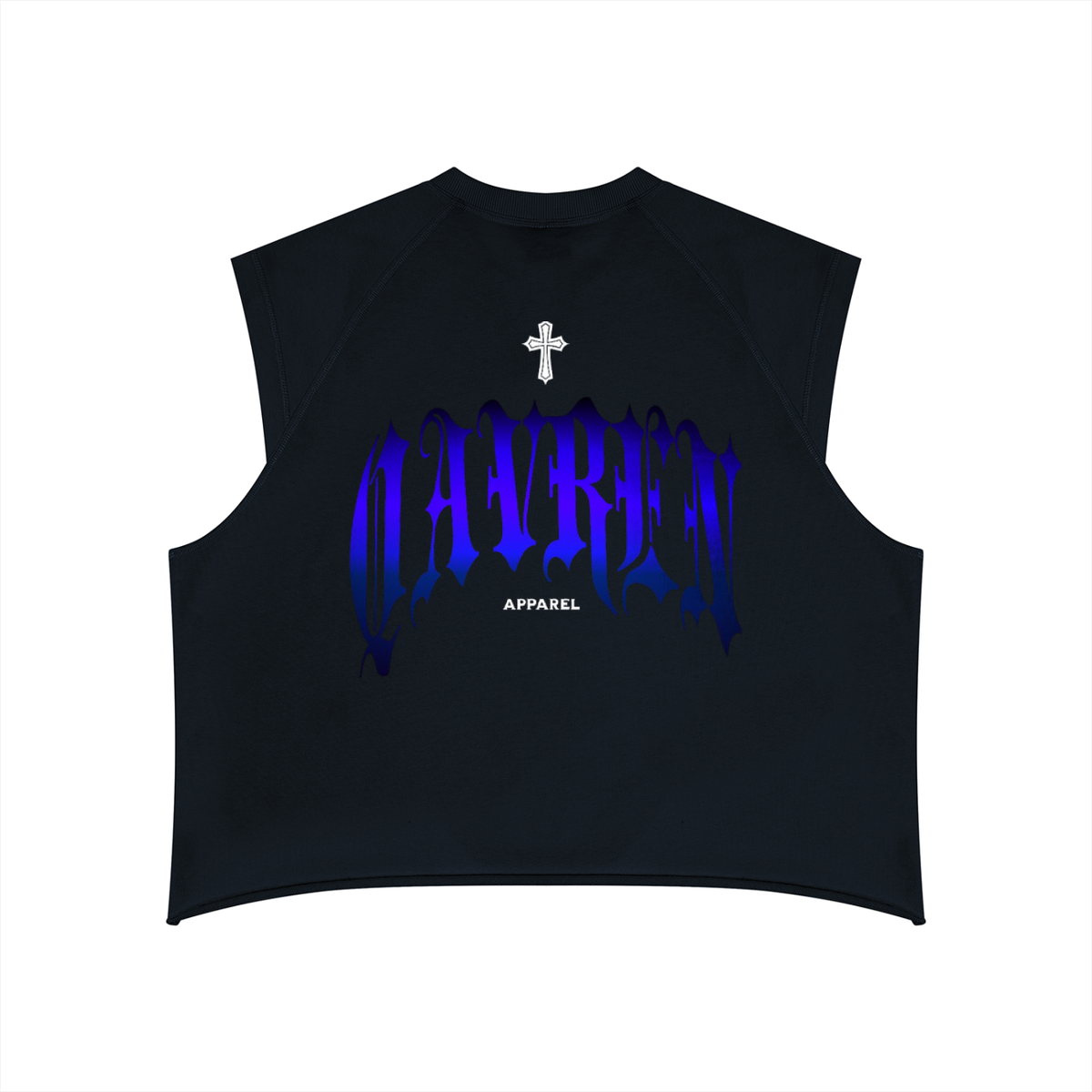 QAVREN boxy muscle shirt