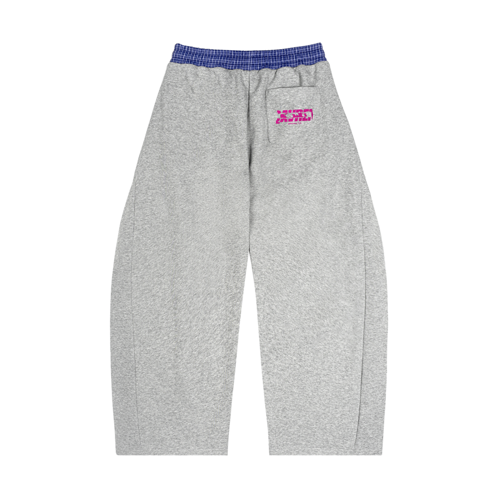 Plaid Waistband Barrel Sweatpants