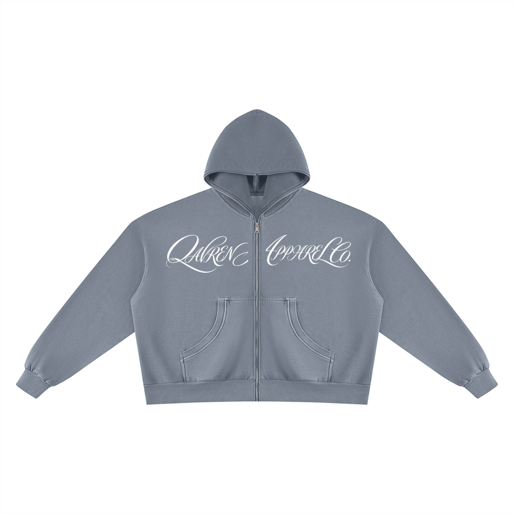 QAVREN zip up hoodie
