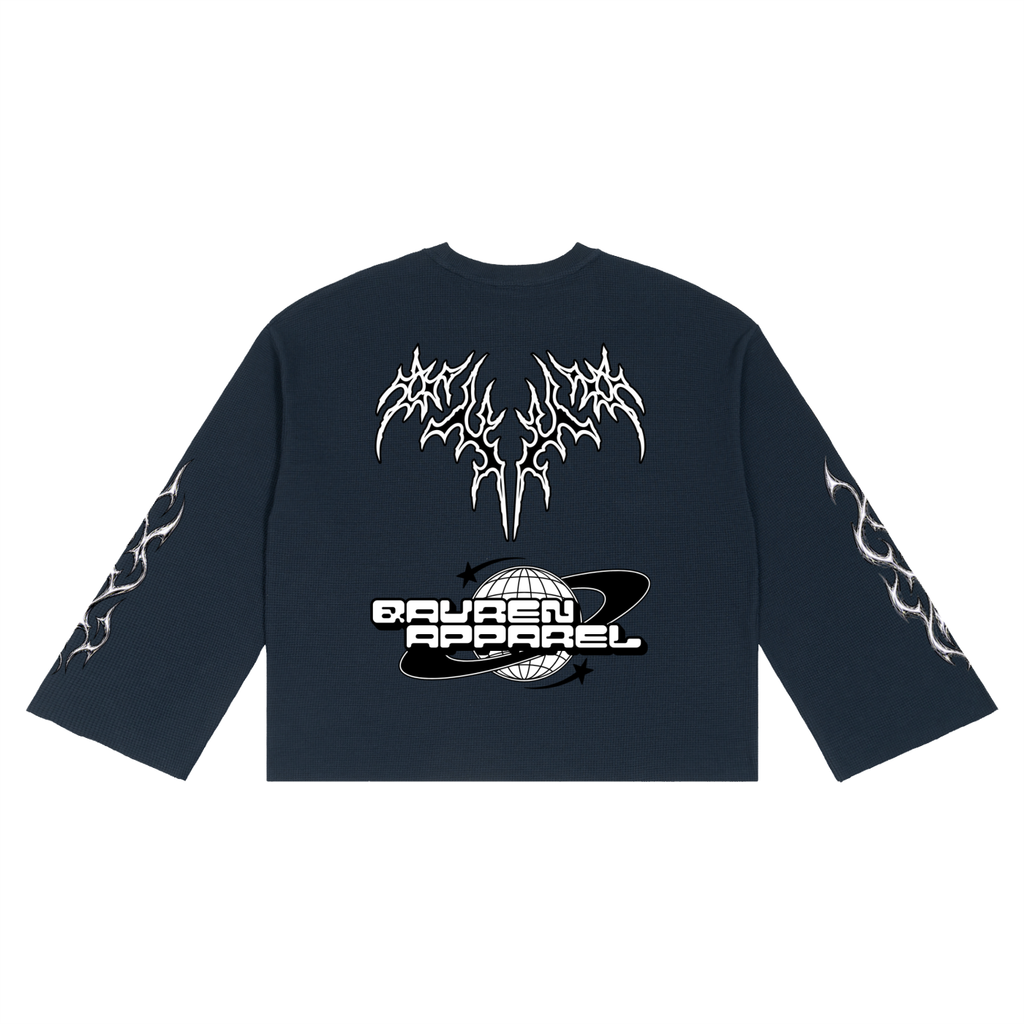 QAVREN waffle longsleeve tee